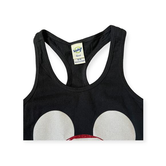 Disney Mickey Pirate Glitter Graphic Girls Tank - Picture 2 of 3